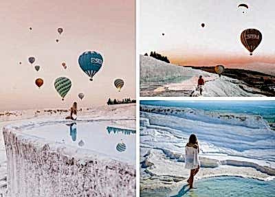 Sunrise photo shoot in Pamukkale